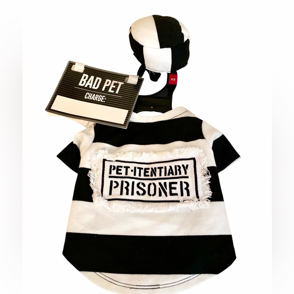 Boutique Prisoner Pet Costume - XS - New